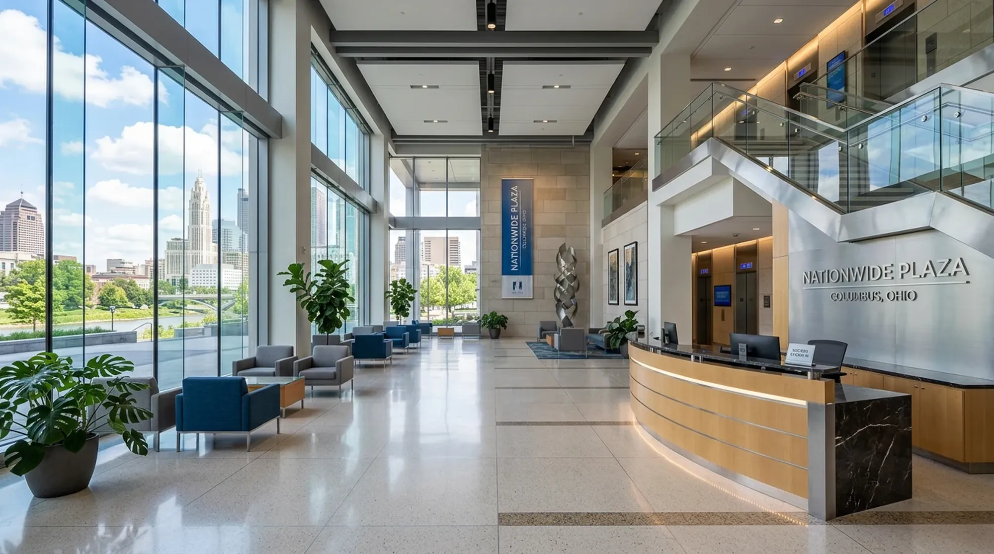 Otwarte lobby centrum biurowego — tło do rozdziału o genezie projektu dailyhumanmotionhub.com