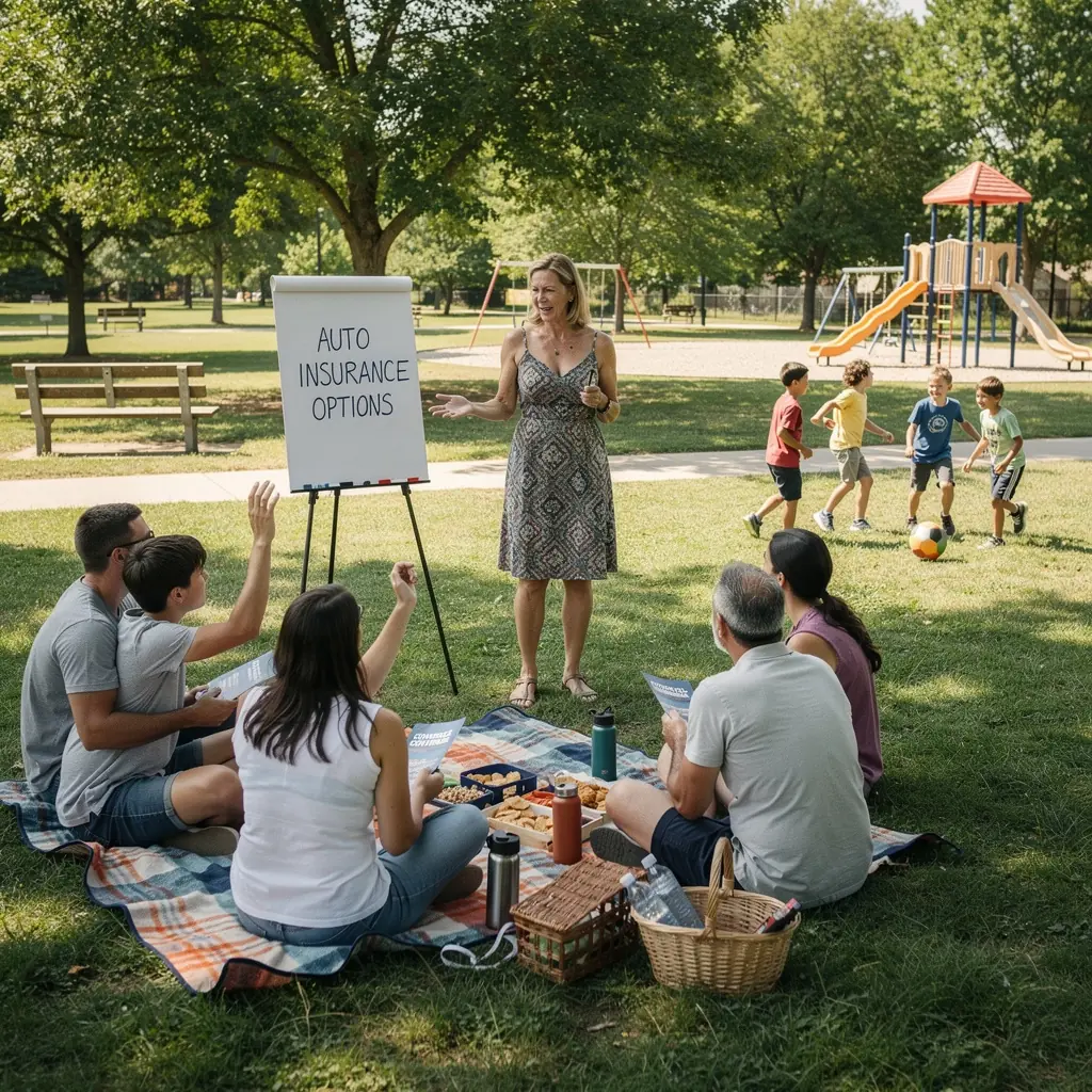 Zdjęcie zadowolonego klienta odbierającego dokumenty ubezpieczeniowe.